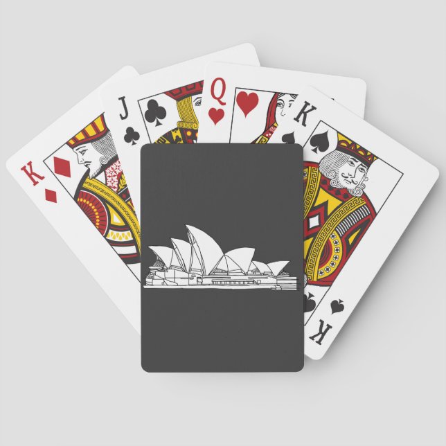 Jeu De Cartes Sydney Opera House Australie dessin (dos)