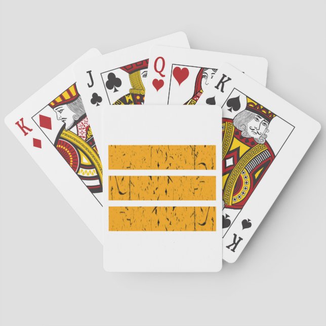 Jeu De Cartes Symbole cool 3 lignes | Uniformité et harmonie col (dos)