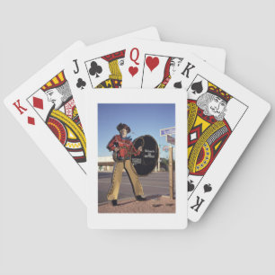 Jeu De Cartes Symbole Cowboy accueillant les touristes à Scottsd
