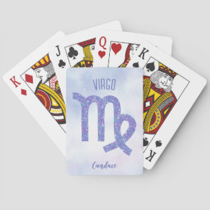 Jeu De Cartes SYMBOLE D'Astrologie Virgo Cute Personnalisé
