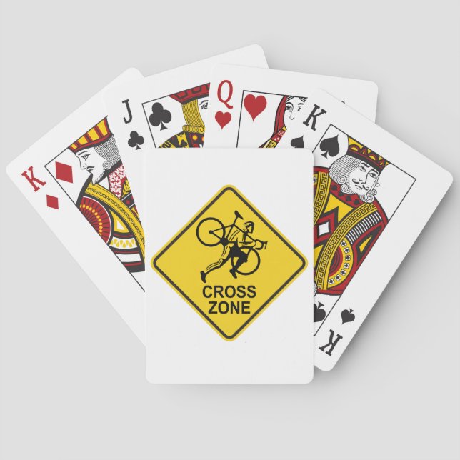 JEU DE CARTES SYMBOLE DE ROUTE DE LA ZONE CYCLORIQUE (dos)