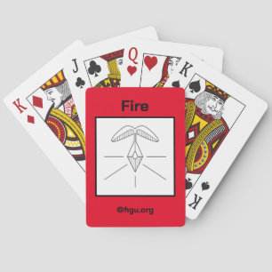 Jeu De Cartes Symbole d'incendie