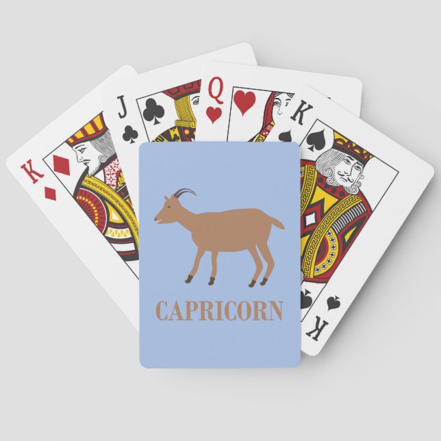 Jeu De Cartes Symbole étoile Capricorne Chèvre (dos)