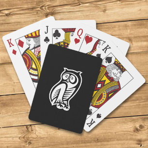 Jeu De Cartes Symbole hibou blanc