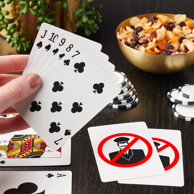 Jeu De Cartes Symbole interdit de chauffeur Avertissement drôle (Créateur téléchargé)