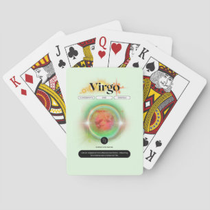 Jeu De Cartes Symbole moderne Zodiac Virgo Quote Élément Terre