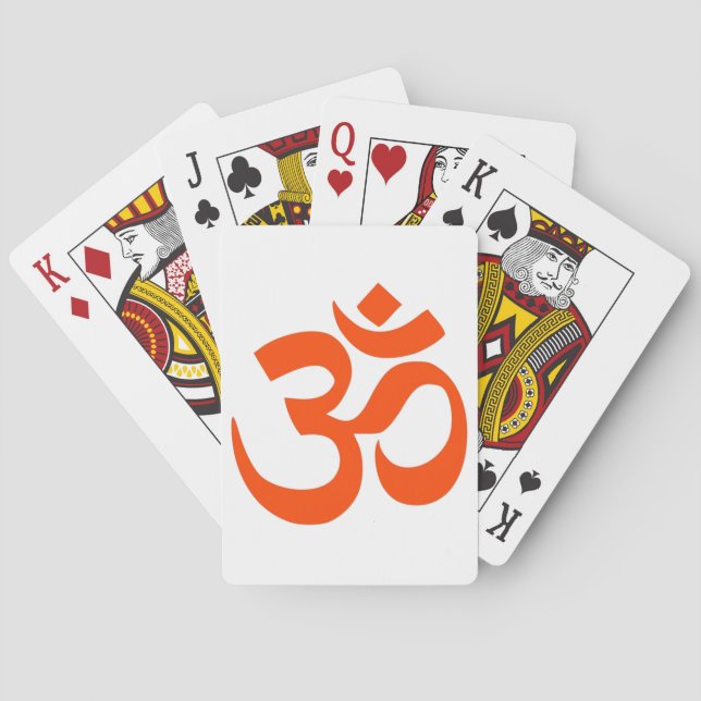 Jeu De Cartes Symbole Om indien (dos)