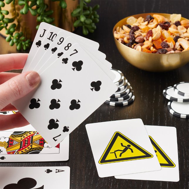 Jeu De Cartes Symbole piéton à cordon de prudence (Créateur téléchargé)