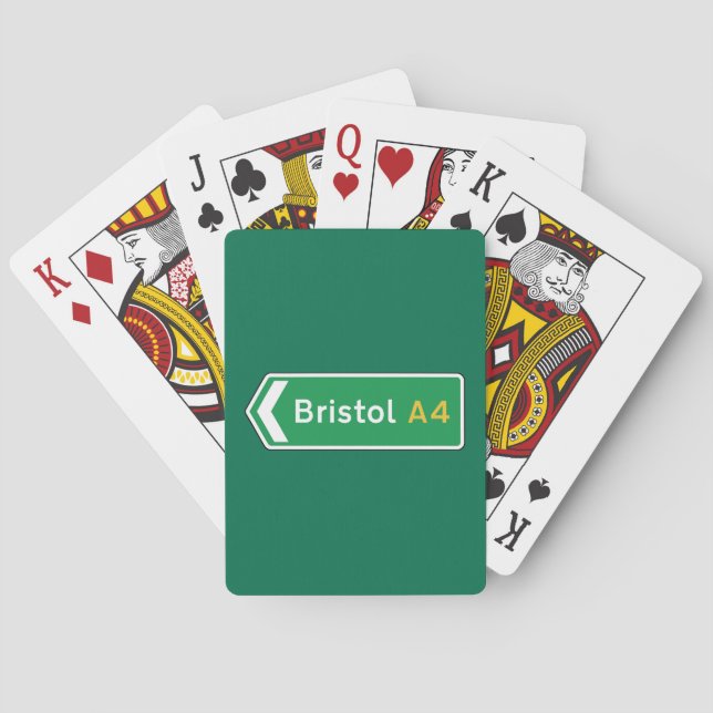 Jeu De Cartes SYMBOLE ROUTIER Bristol, Royaume-Uni (dos)