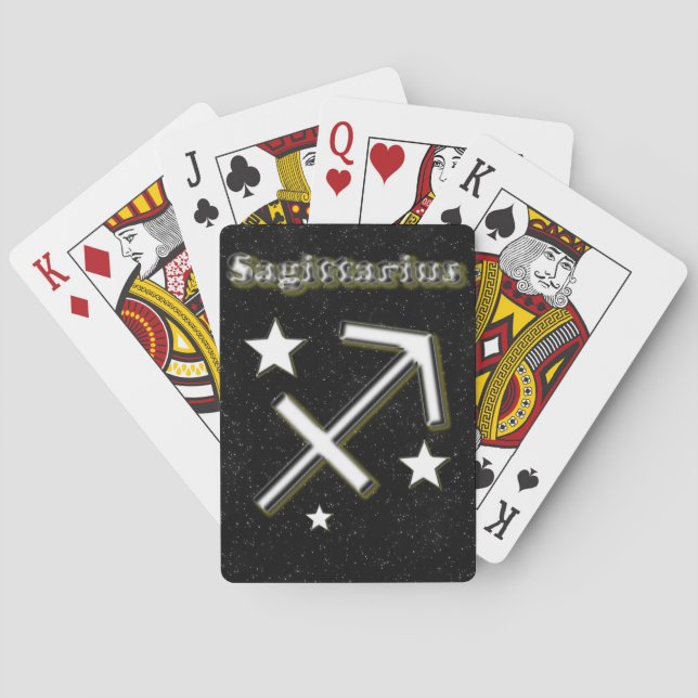 Jeu De Cartes Symbole sagittaire (dos)