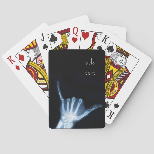 Jeu De Cartes SYMBOLE Shaka X-Ray (Hang Loose) (dos)