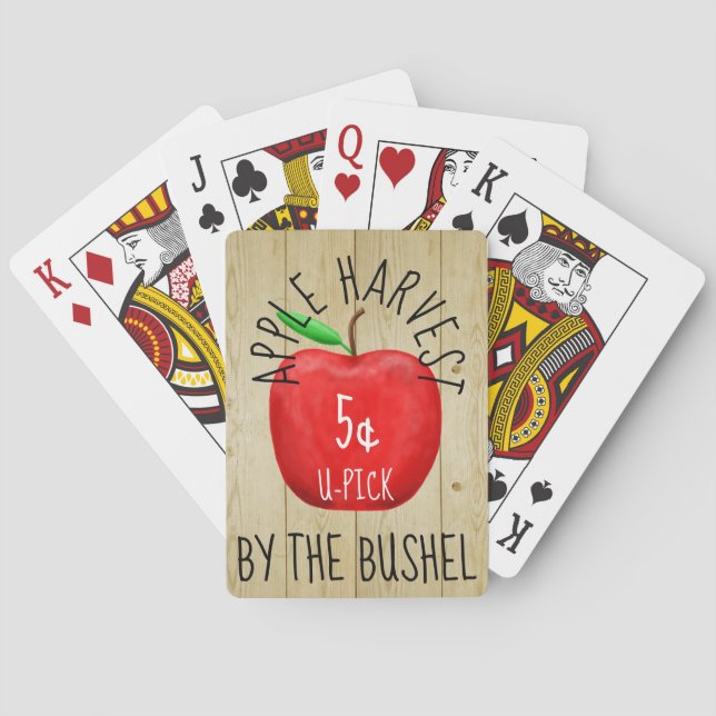 Jeu De Cartes SYMBOLE Vintage Apple Harvest (dos)