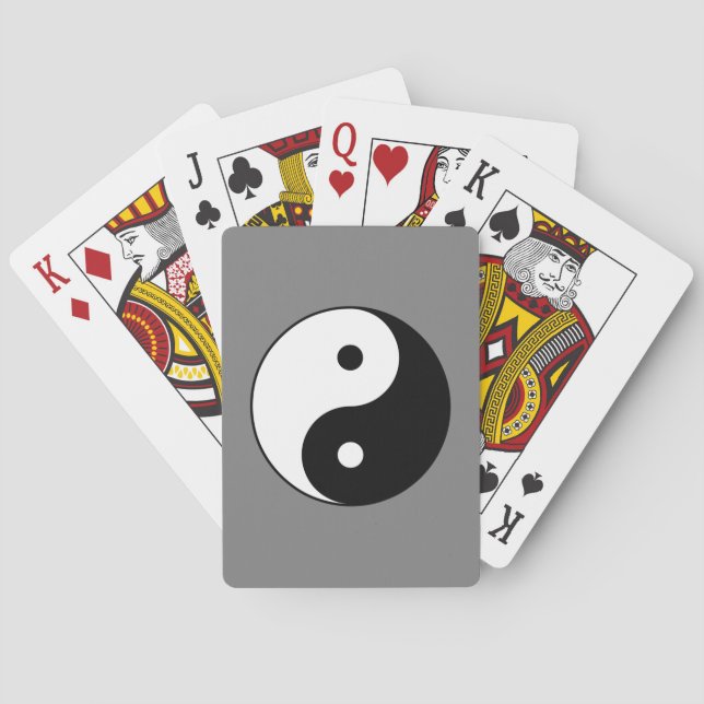 Jeu De Cartes SYMBOLE YIN ET Yang (Taijitu taoïste chinois) (dos)