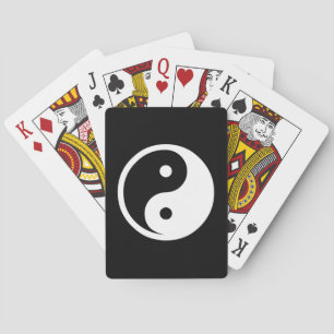 Jeu De Cartes Symbole Yin Yang - tatouage solide design 2