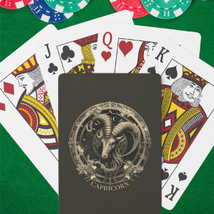 Jeu De Cartes Symbole zodiaque Chèvre de mer Imaginaire céleste