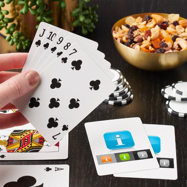 Jeu De Cartes Symboles d'information vernis modernes (Créateur téléchargé)