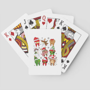 Jeu De Cartes Sympathique Noël Dental Tooth Characters Fun Holid