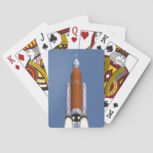 Jeu De Cartes Système de lancement spatial SLS de la NASA (dos)
