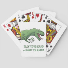 T-Rex Dinosaur Carte Jeu Poker Jouer Cartes