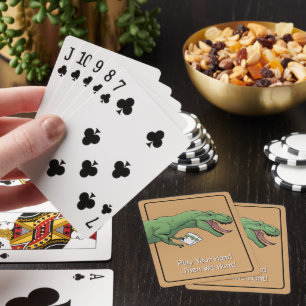 Jeu De Cartes T-Rex Dinosaur Carte Jeu Poker Jouer Cartes