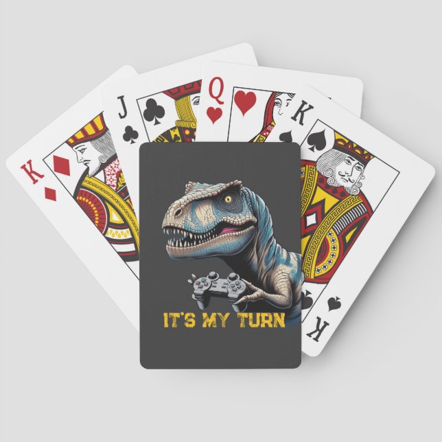 Jeu De Cartes T-Rex Gamer It’s My Turn Design (dos)