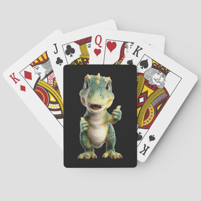 Jeu De Cartes T Rex Pouce en l'air  (dos)