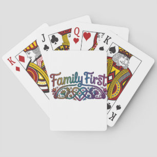 Jeu De Cartes T-Shirt Famille D'Abord
