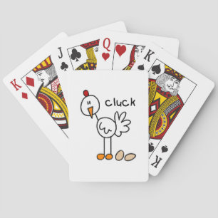 Jeu De Cartes T-shirts et cadeaux de poulet en bonhomme allumett