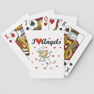 Jeu De Cartes T-shirts et Cadeaux J'aime les Anges