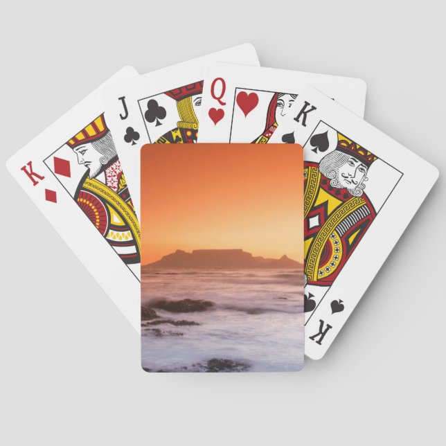 Jeu De Cartes Table Mountain au coucher du soleil, Bloubergstran (dos)