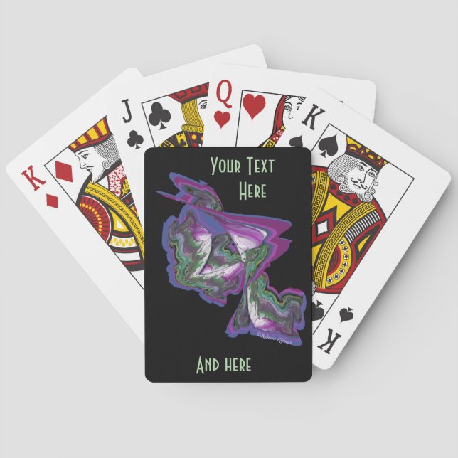 Jeu De Cartes Tableau Abstrait sur (dos)