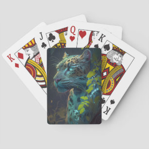 Jeu De Cartes Tableau animal léopard Faune à l'extérieur