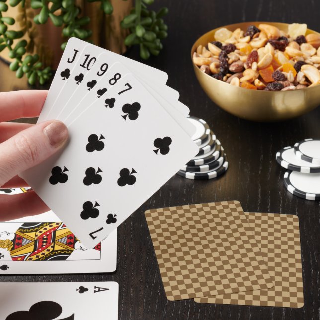 Jeu De Cartes Tableau de contrôle Brown classique par Shirley Ta (In Situ)