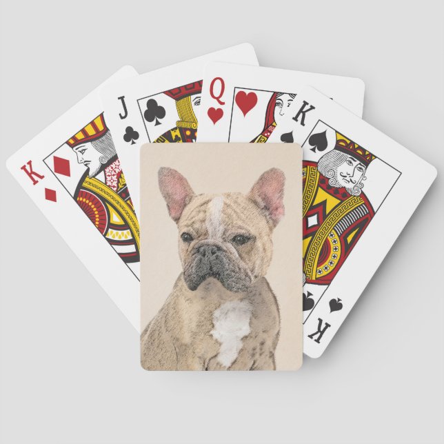 Jeu De Cartes Tableau Français Bulldog (Sable) - Joli Original D (dos)