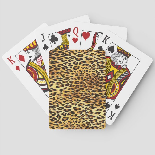 Jeu De Cartes Tableau Motif de Camouflage de tôles léopard (dos)