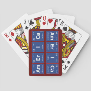 Jeu De Cartes Tableau périodique AMÉRIQUE