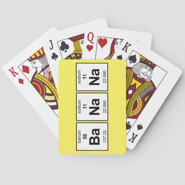 Jeu De Cartes Tableau périodique BaNaNa (dos)