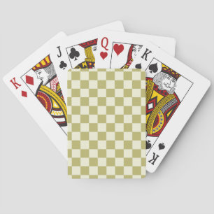 Jeu De Cartes Tablier en kaki foncé et beige