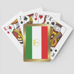 Jeu De Cartes Tadjikistan Drapeau Jouer des cartes