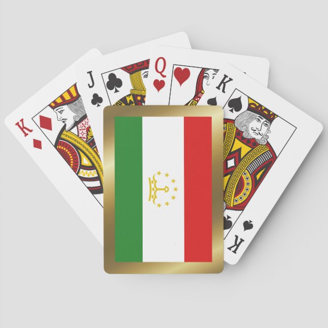 Jeu De Cartes Tadjikistan Drapeau Jouer des cartes (dos)