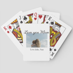 Jeu De Cartes t'aime maman fête des mères ajoutez photo nom simp