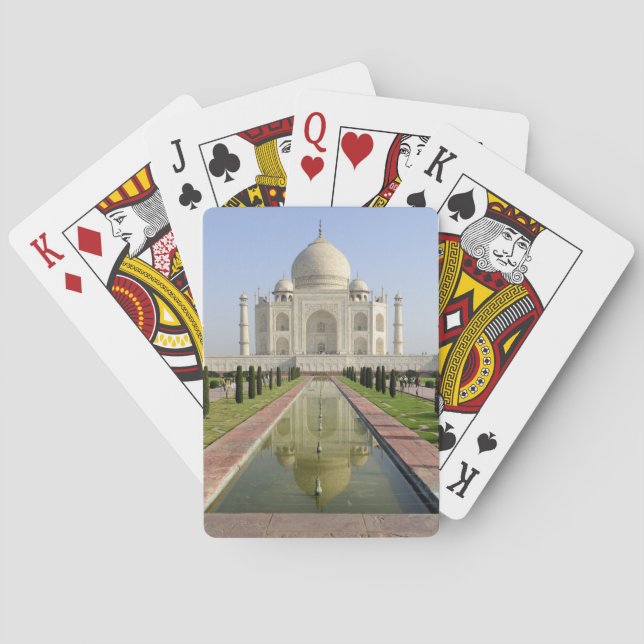Jeu De Cartes Taj Mahal, Agra, Uttar Pradesh, Inde, (dos)