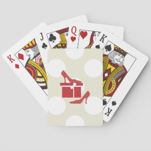 Jeu De Cartes talons hauts, Stiletto, Pompes, Chaussures rouges,