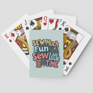 Jeu De Cartes Tant de plaisir à coudre si peu de temps Art de co