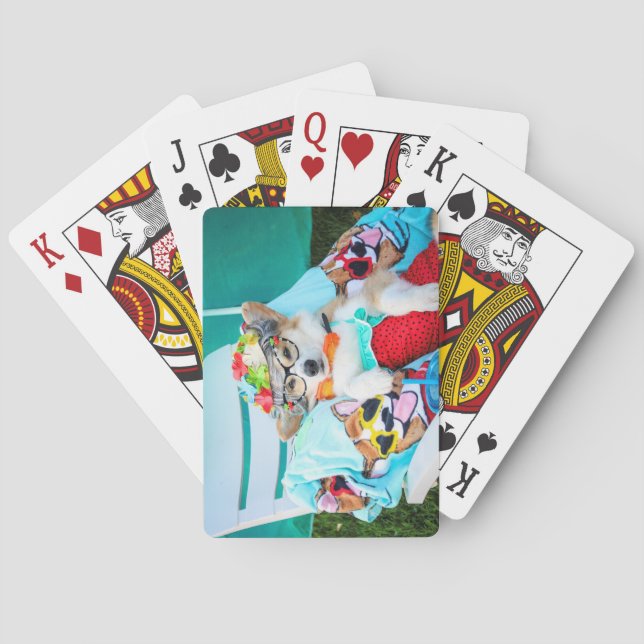 Jeu De Cartes Tante Gussy corgi jouer aux cartes (dos)