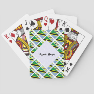 Jeu De Cartes Tanzanie et Tanzanie Drapeau personnalisé