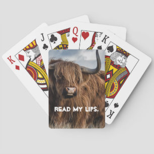 Jeu De Cartes Tape à l'oeil Animal Visage de Poker Lis sur Mes L