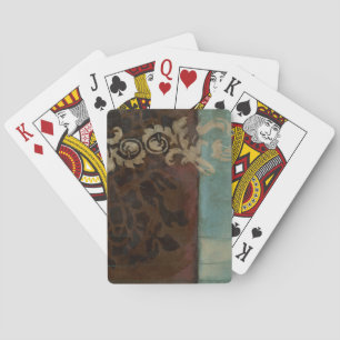 Jeu De Cartes Tapisserie Abstraite Damask par Jennifer Goldberge