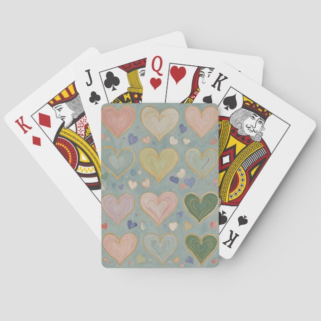 Jeu De Cartes Tapisserie Pastel Heart (dos)