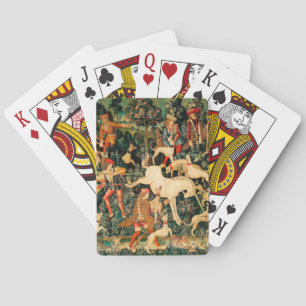 Jeu De Cartes Tapisseries de licorne Classique médiéval défend l